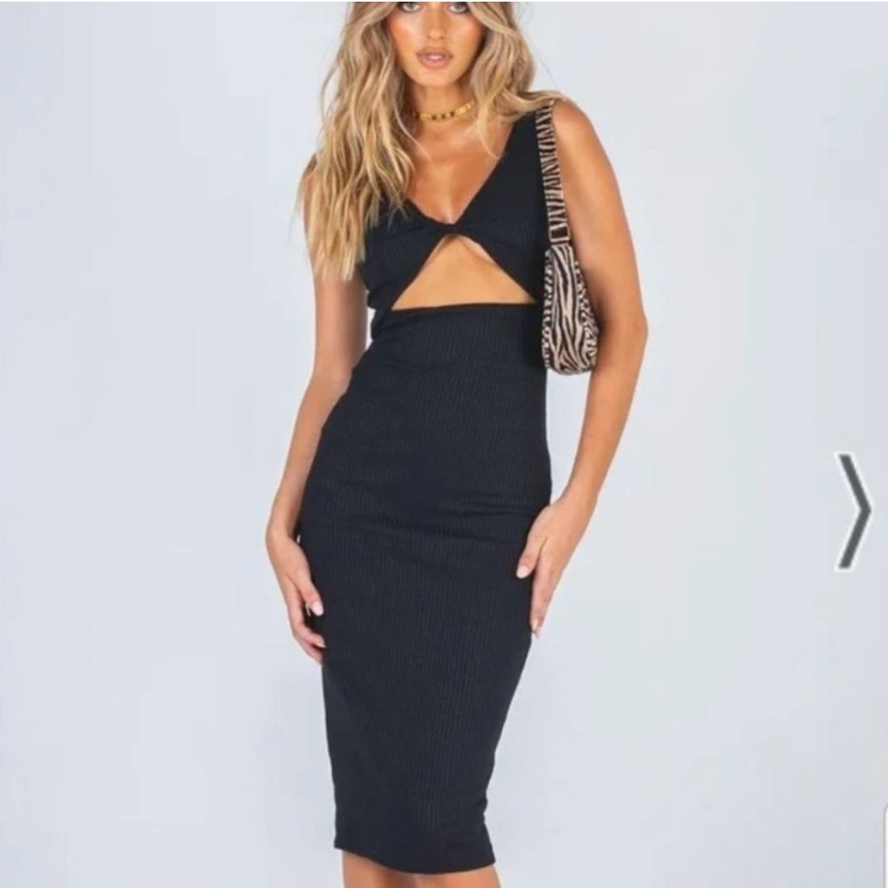 Princess Polly - Trisha Midi Dress in Black
